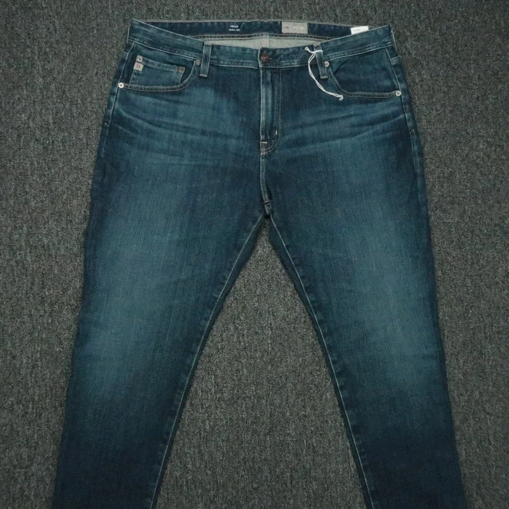 AG Adriano Goldschmied Jeans Mens 38x27 Blue Tellis Modern Slim Stretch Denim